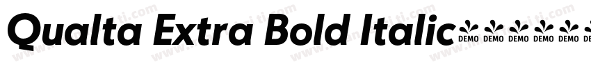 Qualta Extra Bold Italic字体转换